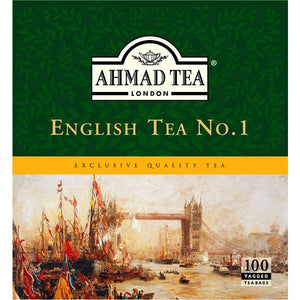 Ahmad English Tea No. 1 - 100 Tagged Tea Bags - 200 g - Sadaf.comAhmad44-7902
