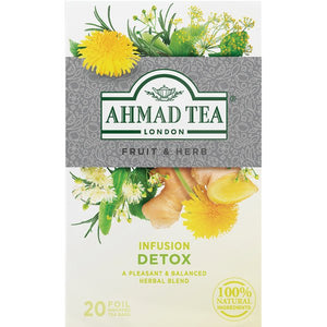 Ahmad Herbal Cleansing Detox Infusion Foil 20 Tea Bags - Sadaf.comAhmad43-6627