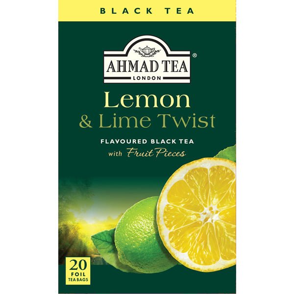 Ahmad Lemon & Lime Twist Black Tea 20 Tea Bags 1.4 oz. - Sadaf.comAhmad44-7954