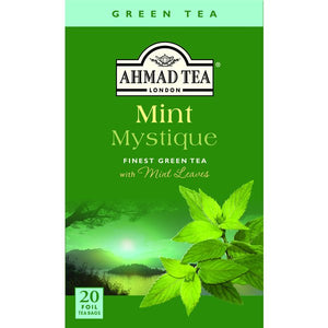 Ahmad Mint Mystique Flavoured Green Tea with Mint Leaves 20 Foil T/B - Sadaf.comAhmad44-7994