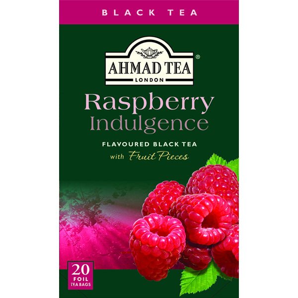Ahmad Raspberry Indulgence Flavoured Black Tea 20 Tea Bags 1.4 oz. - Sadaf.comAhmad44-7957