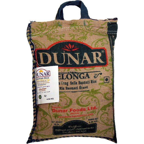 Dunar Elonga Basmati Rice Extra Long Sella 10 lbs - Sadaf.comDunar21-4127