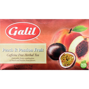 Galil Peach & Passion Fruit 20 Enveloped Tea Bags - Sadaf.comGalil43-6598