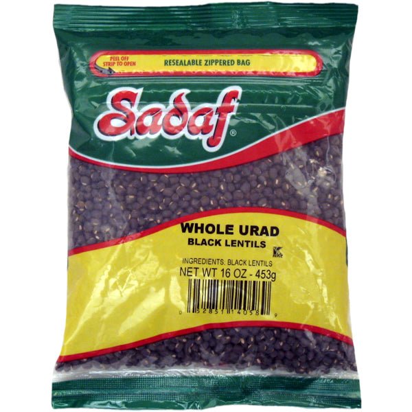 Sadaf Black Lentils (Whole Urad) | Dry - 16 oz. - Sadaf.comSadaf21-4058-12
