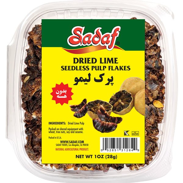 Sadaf Dried Lime | Seedless Pulp Flakes 1 oz - Sadaf.comSadaf13-1284