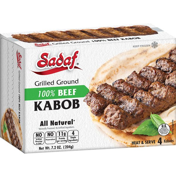 Sadaf Grilled Ground Beef Kabob | Frozen - 7.2 oz. - Sadaf.comSadaf31-6653