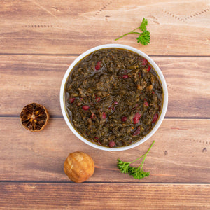 Sadaf Khoresh Ghormeh Sabzi (Herb & Bean Vegetarian Stew) | Jar - 12 oz - Sadaf.comSadaf30-5091