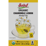 Sadaf Organic Chamomile Lemon Tea | 18 Wrapped Tea Bags - Sadaf.comSadaf43-6252