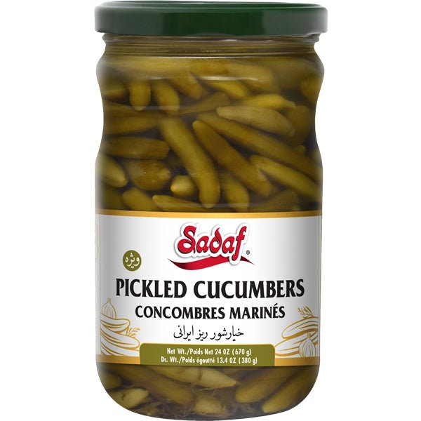 Sadaf Pickled Cucumbers with Tarragon 24 oz - Sadaf.comSadaf18-3101