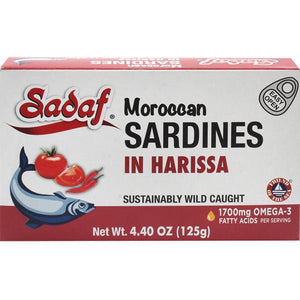 Sadaf Premium Moroccan Sardines | Harissa -125g - Sadaf.comSadaf30-3436
