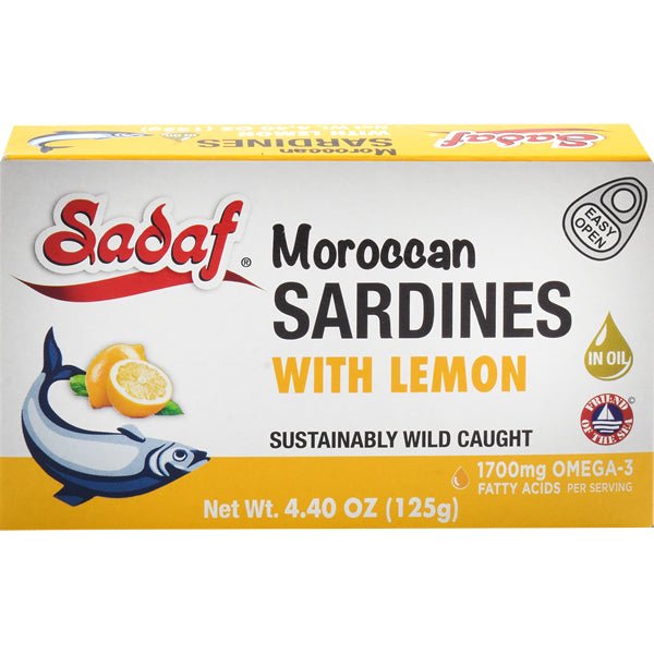 Sadaf Premium Moroccan Sardines | Lemon - 125g - Sadaf.comSadaf30-3434