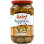 Sadaf Real Sicilian Olives - Cracked & Spicy 12 oz. - Sadaf.comSadaf18-3260