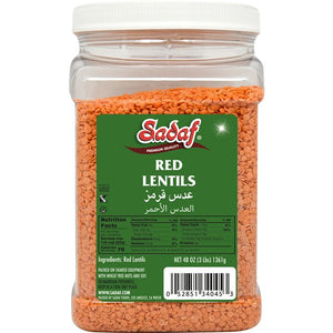 Sadaf Red Lentils Imported in Jar 3 lbs - Sadaf.comSadaf21-4045-J