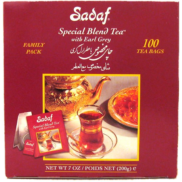 Sadaf Special Blend Tea with Earl Grey | Foil Tea Bags | Family Pack - 100 Count - Sadaf.comSadaf44-6122