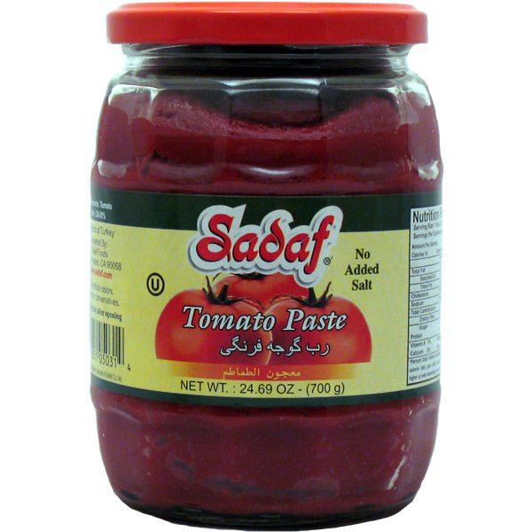 Sadaf Tomato Paste Jar - No Salt Added 24.7 oz. - Sadaf.comSadaf30-5031